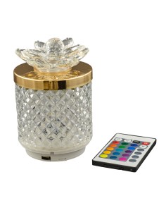 Bomboniera lampada Diamond, LED, dettagli dorati