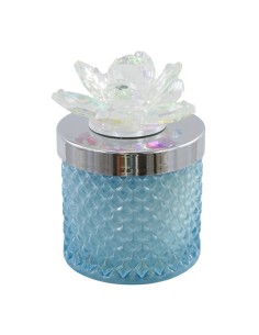 Favour: candle Prisma Diamond, silver-tone details, tall shape