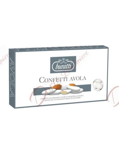 1 kg Confetti Buratti AMANDE AVOLA TORINO TAILLE 36 BLANC