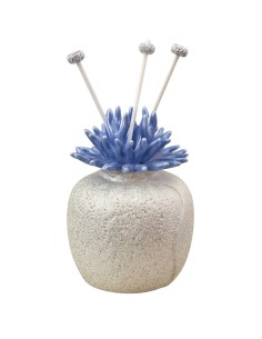 Diffuseur souvenir : avec corail décoratif, rond, bleu, forme haute