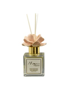 Diffuser favour: with Capodimonte-style rose, powder pink, 100 ml