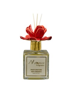Diffuseur souvenir : avec rose style Capodimonte, rouge, 500 ml – H