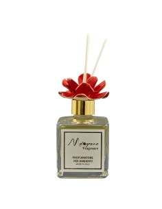 Diffuseur souvenir : avec rose style Capodimonte, rouge, 200 ml – H