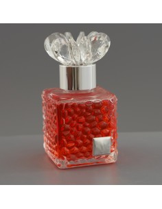 Diffuser favour: Bolle with flower stopper, Rosso Imp., 100 ml – 8