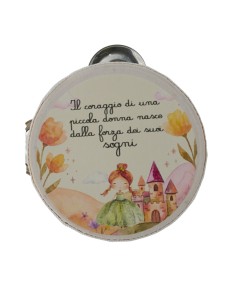 Dekoratives Tamburin als Gastgeschenk: Prinzessin Lulù – Ø 10 cm