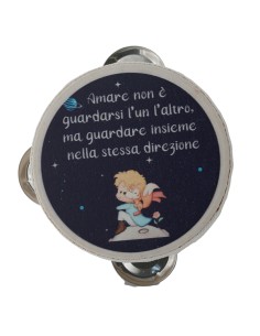 Decorative tambourine favour: Little Prince – Ø 10 cm