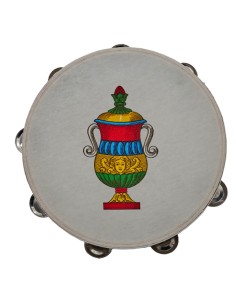 Bomboniera tamburello decorativo asso di coppe – Ø 25 cm