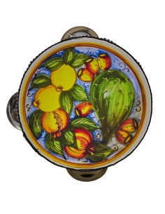 Decorative tambourine favour: prickly pear – Ø 10 cm