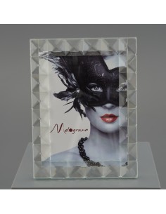 Kristall-Bilderrahmen als Gastgeschenk, Quadrati GR 1F, 15 × 20 cm