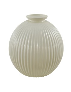 Bomboniera vaso sfera in vetro Lily, panna, grande – Ø 21 cm