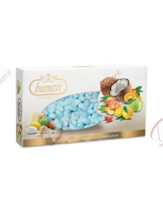 1 kg Confetti Buratti tenerezze MISTO FRUTTA AZZURRO per nascita battesimo confettata bimbo