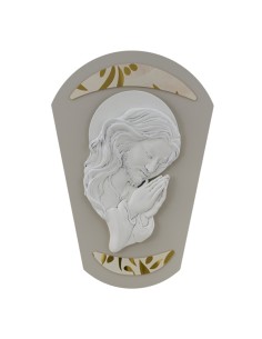 Capezzale pannello Cristo, sagomato, decoro in plex – 30 × 44 × 4,5