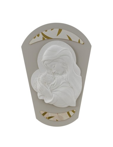 Capezzale pannello maternità, sagomato, decoro in plex – 30 × 44 ×