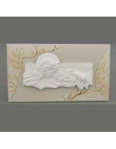 Mutterschaft Wandbild, Grey Gold, horizontal – 70 × 40 cm
