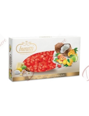 1 kg Confetti Buratti tenerezze MISTO FRUTTA  ROSSO