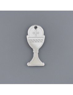 Plex decorative piece, chalice, silver-tone finish – 5 cm