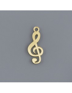 Plex decorative piece, musical note, gold-tone finish – 4,5 cm