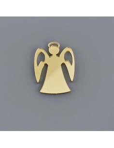 Plex decorative piece, angel with halo, gold-tone finish – 4 cm