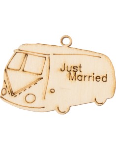 Wooden decorative piece, van – 5 cm