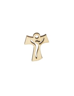 Application décorative en bois, croix Tau – 4 cm