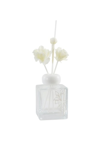 Cadeau d’invité : diffuseur de parfum, symboles sacrés, blanc