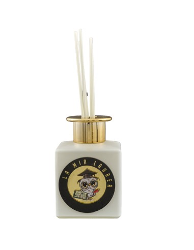 Cadeau d’invité : diffuseur de parfum, fin d’études, noir, détails