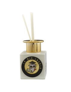 Cadeau d’invité : diffuseur de parfum, fin d’études, noir, détails