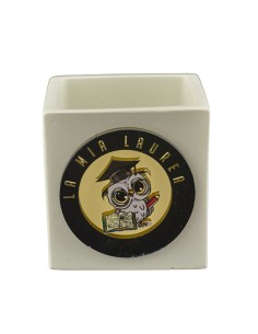 Gastgeschenk: Kerze, Abschluss, Würfel, schwarz, goldfarbene