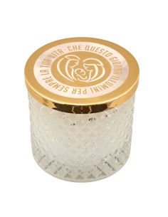 Gastgeschenk: Kerze, Heilige Familie, Diamond, groß, goldfarbene