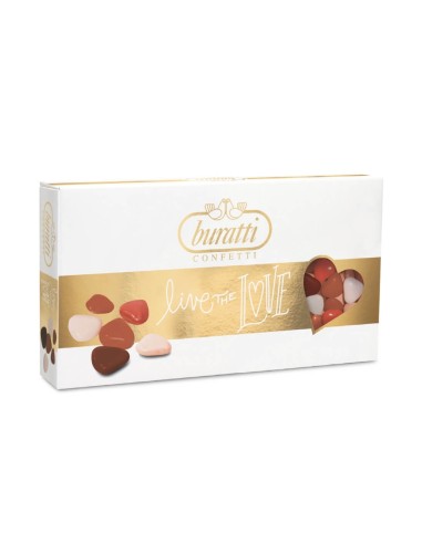 Buratti Mini-cœurs Dégradés Marroni — 1 kg