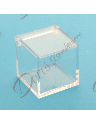 Cubo plexiglass trasparente cm 6x6x6