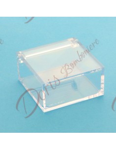 Scatolina plexiglass trasparente cm 6x6x3