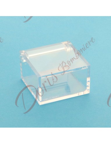 Scatolina plexiglass trasparente cm 5x5x3