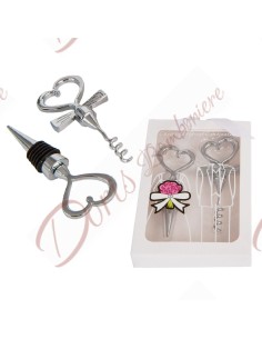 Bonbonnières de mariage Set love 2 pièces avec boîte