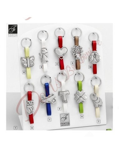 Schlüsselanhänger aus Leder mit verschiedenen Motiven