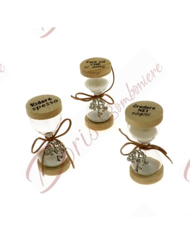 TREE OF LIFE HOURGLASS WEDDING FAVOR H.13.5 With box