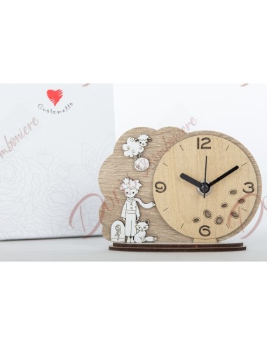 copy of Dim. 14x4x10 orologio in legno con scatola regalo