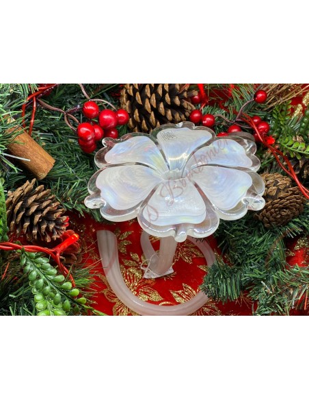 Fleur décorative en verre de Murano Fleur décorative en verre de Murano