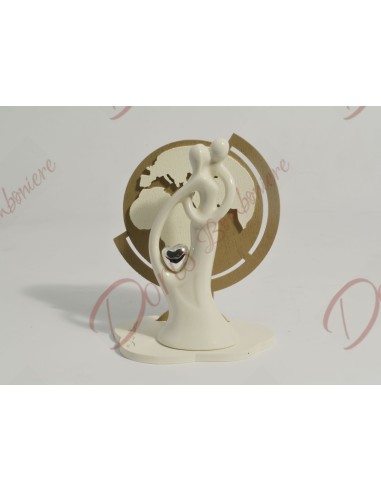 Wood world with porcelain COUPLE