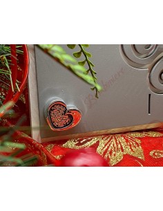 Orologio color grigio con cuore argento e albero della vita 16x16 2