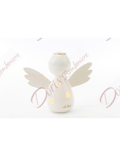 LED ANGEL PORCELAIN / WOOD 18x7,5xh.16 CM