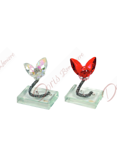 Crystal flower 3 petals, color of your choice 8.5x6 cm 2