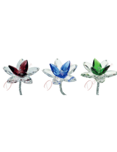 Two-tone crystal flower 13x8.5 cm, color of your choice 2