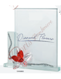 20.5 photo frame with crystal flower, color of your choice 2