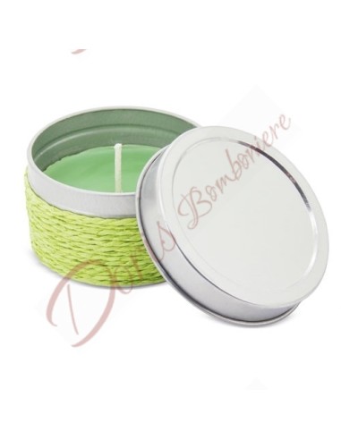 Bougie aromatique 3,8x6 cm couleur verte