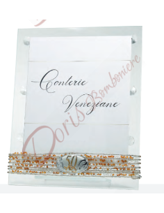 Glass photo frame with...
