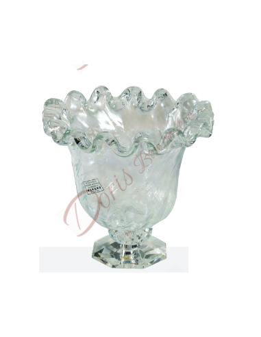 Murano glass cake stand 14x16 cm crystal base