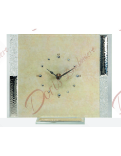 Horloge de table 20x25 avec cristal strass couleurs au choix