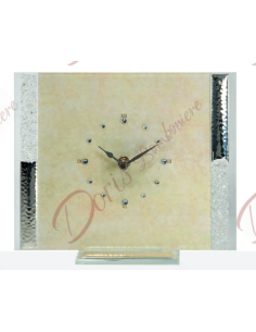 Orologio da tavolo 20x25 con colori strass cristalli a scelta 21557 Made in Italy Matrimonio