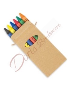 Set 6 Pastelli Colorati Gadget Bambini – Idea Divertente per Matrimoni ed Eventi
